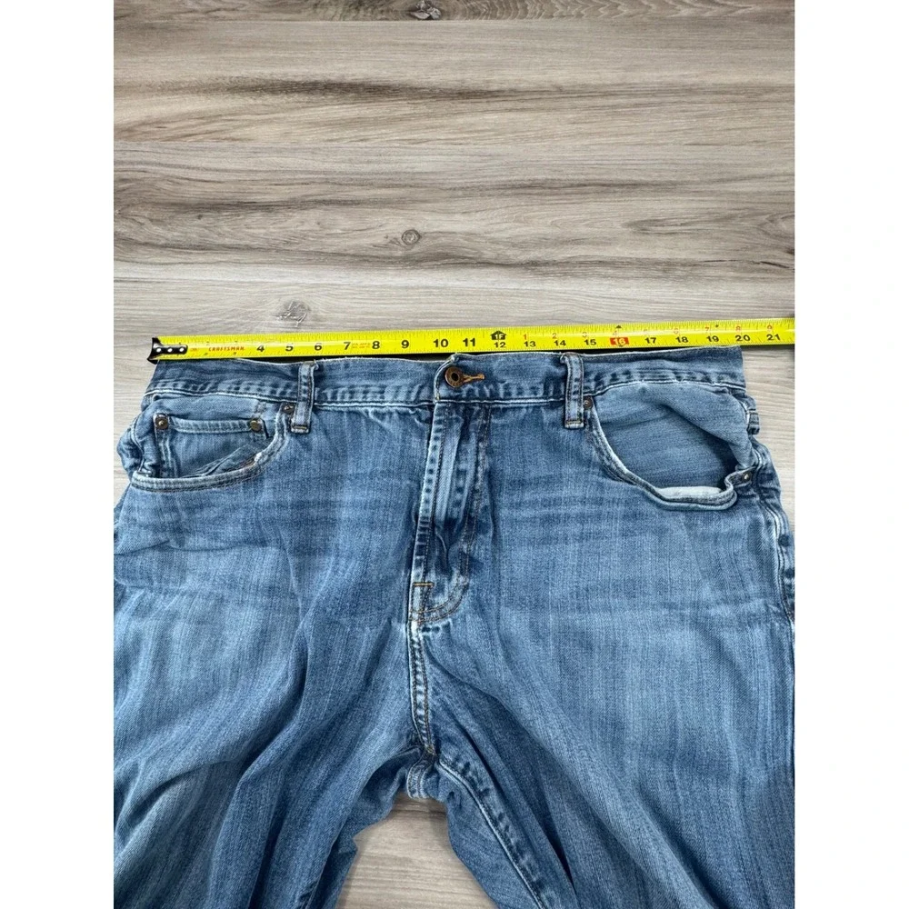 Lucky Brand 181 Relaxed Straight Mens Jeans Blue Medium Wash 40x30 Stretch Denim